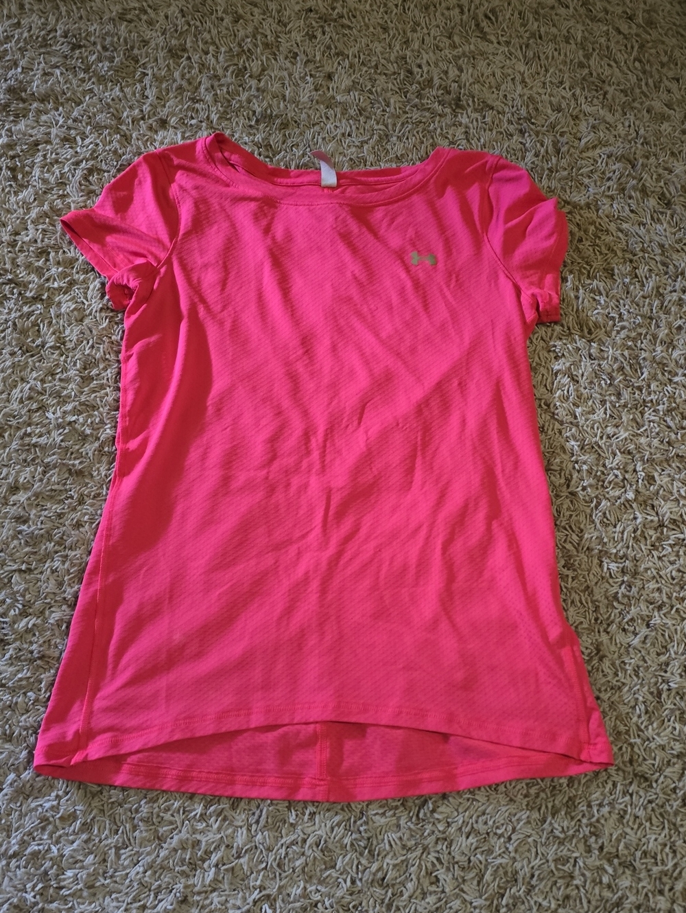 Under Armour Women's Neon Pink Short Sleeve Athletic Tee